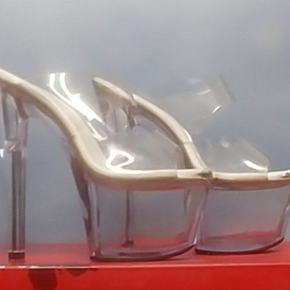 USED 6 3/4 Vegan Pleaser Heels
